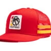 HWV 4 Speed Stripe Trucker Hat Red