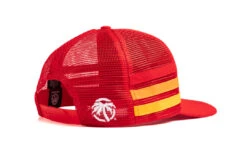 HWV 4 Speed Stripe Trucker Hat Red -Heat Wave Visual 4 Speed Stripe Hat 4