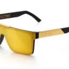 Quatro Sunglasses: Black/Gold Metal Customs