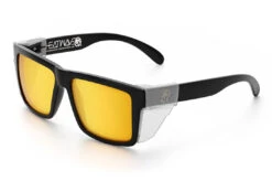 VISE Z87 Sunglasses Black Frame: Gold Lens -Heat Wave Visual Black Gold Rush Angle1 ClearSS