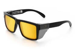 VISE Z87 Sunglasses Black Frame: Gold Lens -Heat Wave Visual Black Gold Rush Angle1 SmokeSS