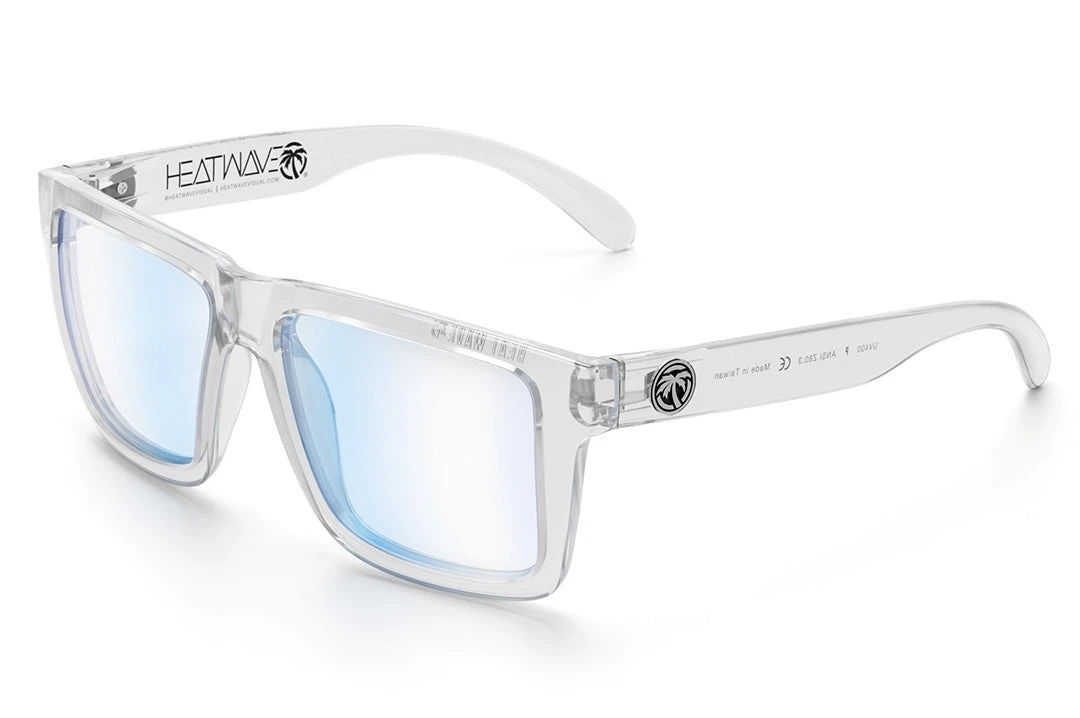 XL VISE Z87 Sunglasses Vapor Clear Frame: Blue Light Blocking 1 XL VISE Z87 Sunglasses Vapor Clear Frame: Blue Light Blocking