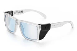 VISE Z87 Sunglasses Vapor Clear Frame: Blue Light Blocking Lens 7 VISE Z87 Sunglasses Vapor Clear Frame: Blue Light Blocking Lens -Heat Wave Visual Clear Clear Blue Light Angle Black