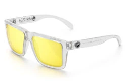 XL VISE Z87 Sunglasses Vapor Clear: 17 XL VISE Z87 Sunglasses Vapor Clear: -Heat Wave Visual Clear Hi Vis Yellow Angle 98b52973 121d 48a2 80a1 569025c8d082