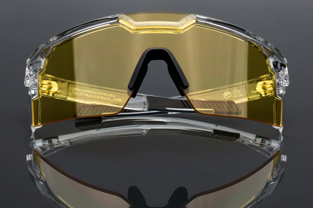 Future Tech Sunglasses: Vapor Clear Frame Hi-Vis Yellow Lens Z87+ 2 Future Tech Sunglasses: Vapor Clear Frame Hi-Vis Yellow Lens Z87+ - Image 2