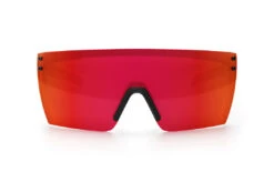 Performance Lazer Face Sunglasses: Red/Orange Z87+ 9 Performance Lazer Face Sunglasses: Red/Orange Z87+ -Heat Wave Visual LazerFace Perf Black Matte Firestorm Front