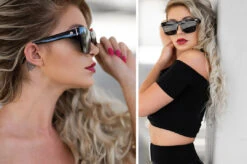 Marylin Sunglasses: BLACK -Heat Wave Visual Marylin Purple Ally