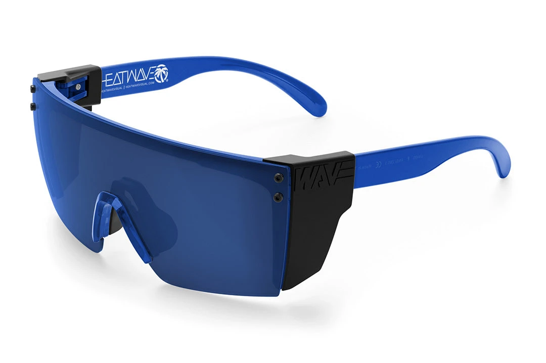 Lazer Face Sunglasses: Neon Blue Z87 5 Lazer Face Sunglasses: Neon Blue Z87 - Image 5