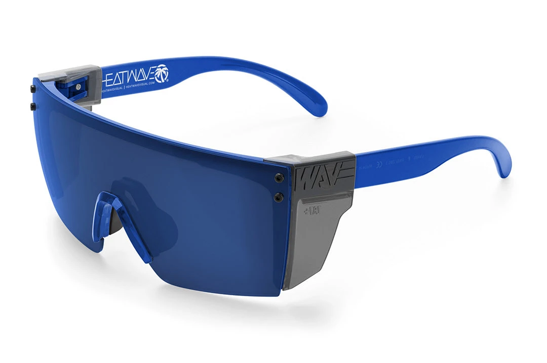 Lazer Face Sunglasses: Neon Blue Z87 6 Lazer Face Sunglasses: Neon Blue Z87 - Image 6