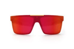 Performance Quatro Sunglasses: Red/Orange Z87+ 10 Performance Quatro Sunglasses: Red/Orange Z87+ -Heat Wave Visual Quatro Perf Black Matte Firestorm Front