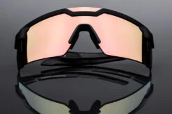 Future Tech Sunglasses: Black Frame Rose Gold Z87+ -Heat Wave Visual ROSEGOLD