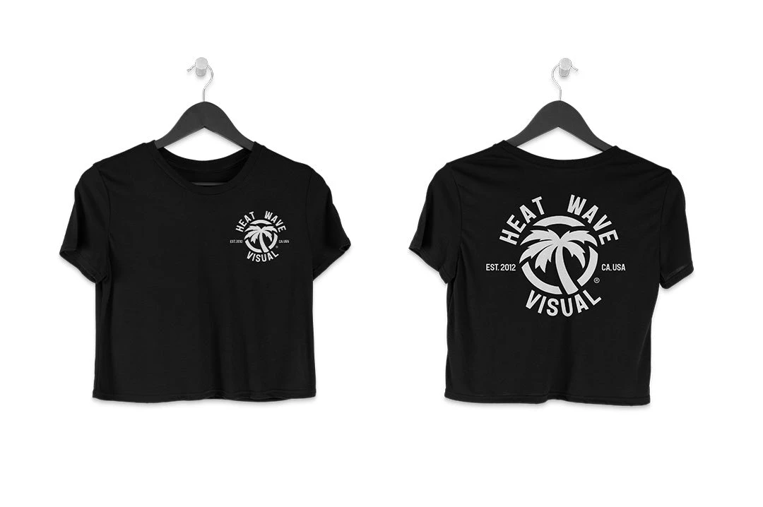 Heat Wave Standard Issue PUFF Ladies Crop Top T-Shirt 1 Heat Wave Standard Issue PUFF Ladies Crop Top T-Shirt