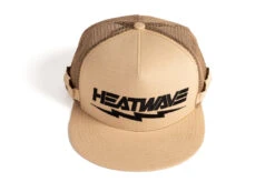 HWV Bolt Rip Stop Trucker Hat -Heat Wave Visual Tan hat 2