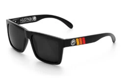 VISE Sunglasses: Turbo Classic Customs -Heat Wave Visual Turbo Black Angle