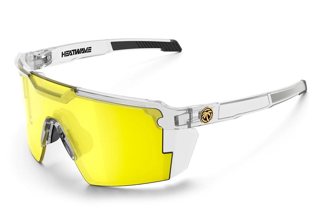 Future Tech Sunglasses: Vapor Clear Frame Hi-Vis Yellow Lens Z87+ 1 Future Tech Sunglasses: Vapor Clear Frame Hi-Vis Yellow Lens Z87+