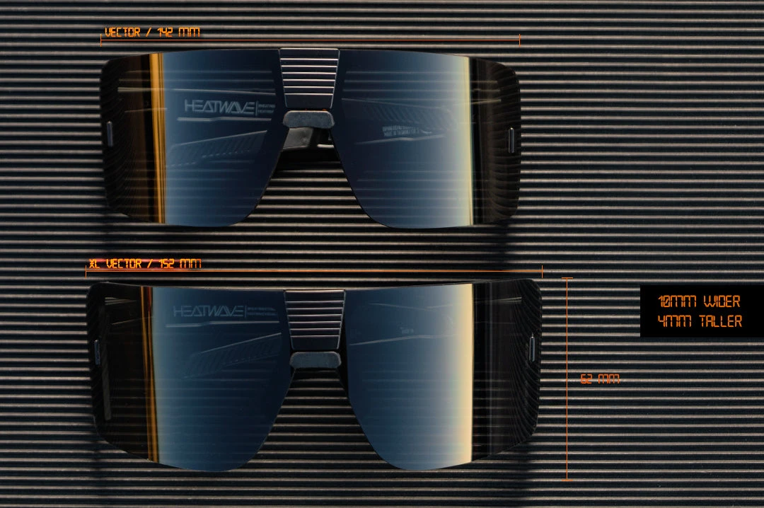 XL Vector Sunglasses: Black Z87+ 6 XL Vector Sunglasses: Black Z87+ - Image 6