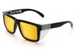 XL VISE Z87 Sunglasses Black Frame: Gold Lens 7 XL VISE Z87 Sunglasses Black Frame: Gold Lens -Heat Wave Visual XLGoldCSS