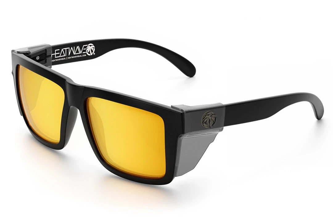 XL VISE Z87 Sunglasses Black Frame: Gold Lens 3 XL VISE Z87 Sunglasses Black Frame: Gold Lens - Image 3