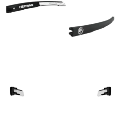 Custom Future Tech -Heat Wave Visual arm performance black with black and white emblems