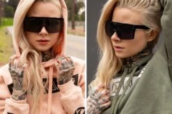 Lazer Face Sunglasses: Black Z87 23 Lazer Face Sunglasses: Black Z87 -Heat Wave Visual blacklazer 1