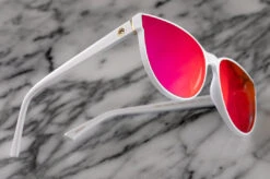 Carat Sunglasses: White -Heat Wave Visual caratwhite 1