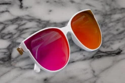 Carat Sunglasses: White -Heat Wave Visual caratwhite 2