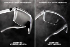 Lazer Face Sunglasses: Black Frame Anti Fog Black Lens Z87 -Heat Wave Visual clearforblacklens