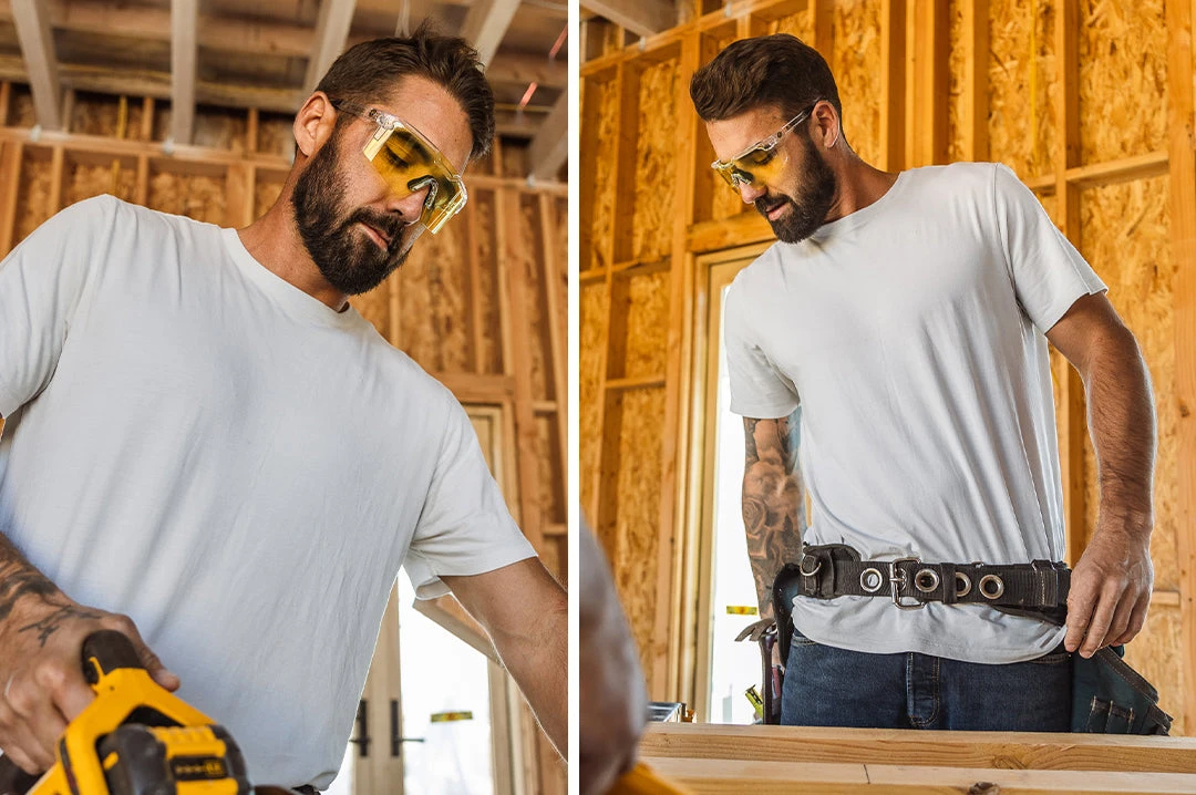 Future Tech Sunglasses: Vapor Clear Frame Hi-Vis Yellow Lens Z87+ 3 Future Tech Sunglasses: Vapor Clear Frame Hi-Vis Yellow Lens Z87+ - Image 3