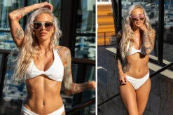 Marylin Sunglasses: Marble -Heat Wave Visual marylin marble rose 1