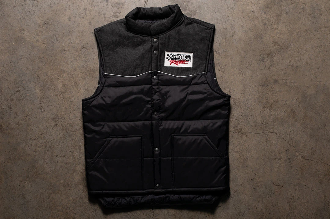 Heat Wave Cab Over Vest Black Denim (SIZE L ONLY) 5 Heat Wave Cab Over Vest Black Denim (SIZE L ONLY) - Image 5