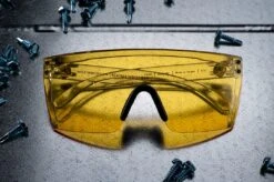 Lazer Face Glasses: HI-VIS YELLOW Z87 12 Lazer Face Glasses: HI-VIS YELLOW Z87 -Heat Wave Visual yellows
