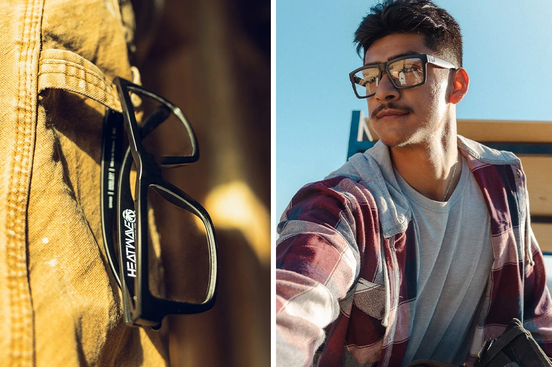 VISE Z87 Sunglasses Black Frame: Clear Lens 4 VISE Z87 Sunglasses Black Frame: Clear Lens - Image 4